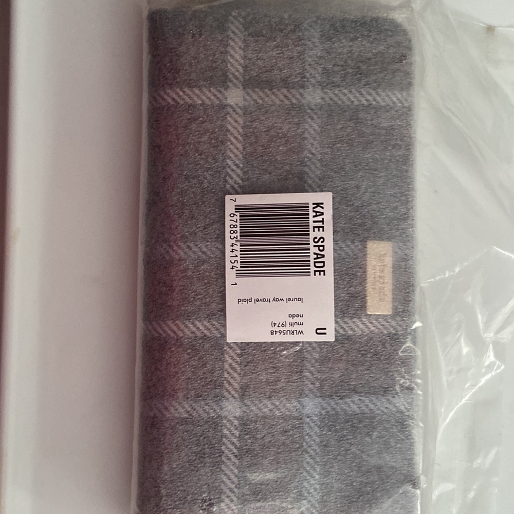 kate spade NY Laurel Travel Plaid Wallet - Picture 9 of 10